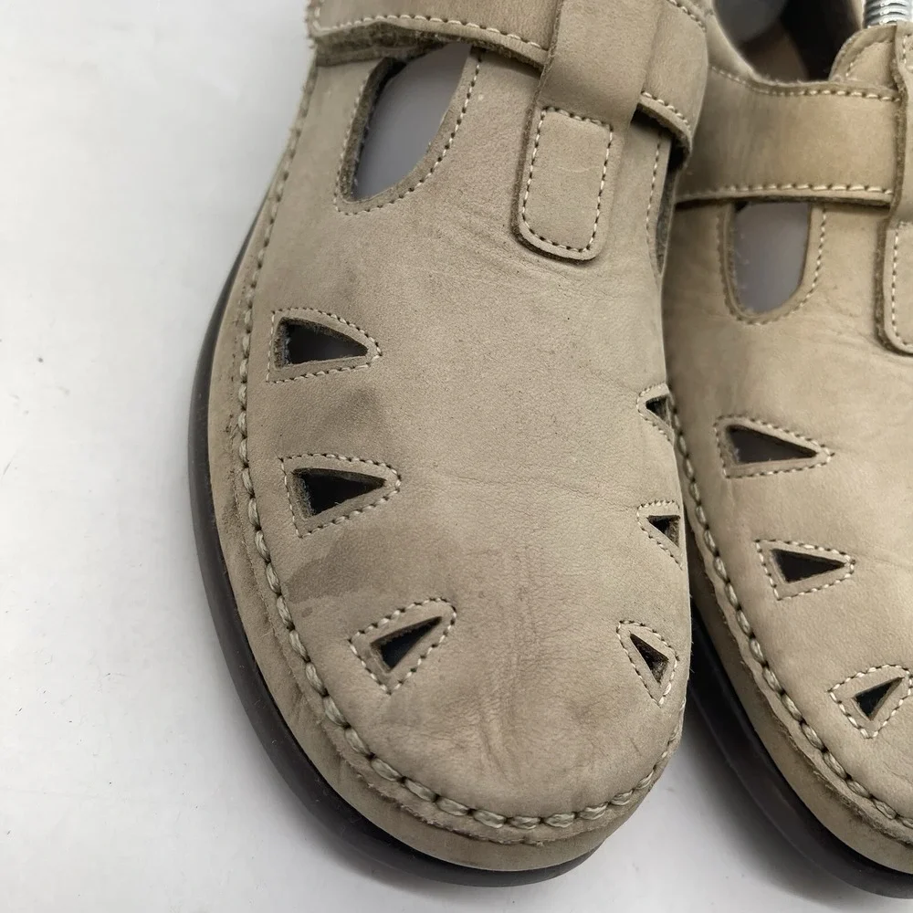 SAS Tripad Comfort Sandals Womens 11 M Beige 2 Strap Very Condition Closed Toe